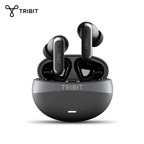 Tribit FlyBuds C3 TWS Wireless Earbuds, ANC & Clear Calls, Deep Bass, 35H Playtime, Bluetooth 6.0 fo