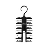 Others - 日式多功能領帶皮帶收納掛架 围巾腰帶整理神器 衣架掛鉤一體-黑色