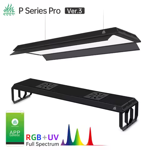 Week Aqua P Series Pro Ver. 3 Newest Upgrade Aquarium Plant Growth Light Aquatic Full Spectrum LED P