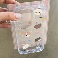 Cute Little Dog Shines Super Brightly Casing Compatible for OPPO A58 A57 A95 A93 A3X A3Pro A16 A15 A
