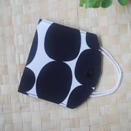 限量訂製款=口罩暫存套/口罩收納套=北歐X幾何=礫石=墨黑(共5色)