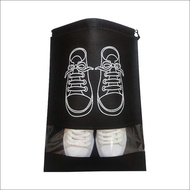 Shoe bag made of non-woven fabric, size 27x36 cm, with multi-purpose drawstring, compact design that