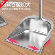 Erzan Stainless Steel Thickened Household Dustpan Garbage Shovel Broom Two-Piece Set Dustpan Househo