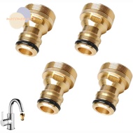 MOSSMEMA Brass Faucet, Universal Brass Tap Adapters, Brass Quick Connector Faucet Tap Connector Bath