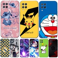 case For Samsung Galaxy M62 F62 4G Case Silicon Phone Back Cover Soft black tpu m625 Lovely Pikachu 