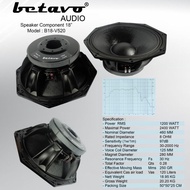 TAPU TERBARU! Speaker komponen 18 inch betavo B 18 V 520. Betavo b 18