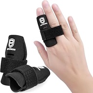 EDNYZAKRN 2 Pack Finger Sleeves Protectors, Finger Buddy Bands Adjustable Trigger Finger Brace Splin