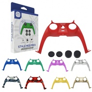 ชุดเกมแพด TOPWOLF 5 in 1 สำหรับ PS 5 ปกคลุมด้านหน้ามือถือชิ้นแทนที่ตกแต่ง +4ชิ้น ฝาครอบนิ้วแท่นคอนโท
