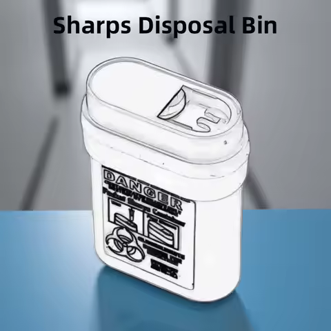 Sharp Container to Disposal Needles Biohazard Multiple-Use Needle Disposable Puncture Resistant Wast