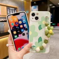 Candy Color Flower Bracelet Soft Phone Case For TECNO Spark 40C GO 3 2 1s 30C 20C 10C 8C Camon 40 30