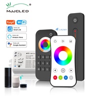 LED RGBCCT Controller 12V 24V DC 5 in 1 Dimmer RGB CCT RGBW RGBWW Strip Tuya Smart Wifi Voice Cloudy
