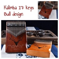 Kalimba 17 keys bull design