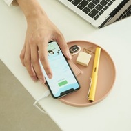 【韓國 MOA】無人島精靈花園無線充電盤-綻粉