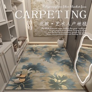 [in stock] Entrance Door Mat Light Luxury Art Cut-out Carpet Nordic Retro Door Mat Entrance Home Use