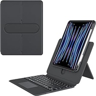 SCIMIN Bluetooth Keyboard Case for iPad Pro 12.9 (12.9 inch,3rd Gen/4th Gen/5th Gen/6th Gen), Magnetized Protective Case/TrackPad Mouse/Back Light/Slide-Up Heigt Adjustment / 360 Degree Rotation
