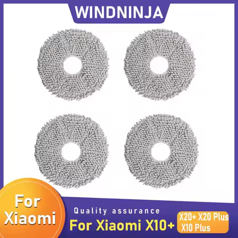 Mop Cloth Compatible For Xiaomi Robot Vacuum X20+, X10+ / X20 Plus, X10 Plus,For Roborock P10/P10S/P