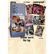 HP Avril Lavigne Fan Stickers, 9 Sheets for 135 gsm Glossy waterproofhp