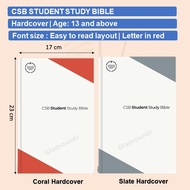 CSB Student Study Bible | Hardcover | Red Letter | Teens | Gladsounds
