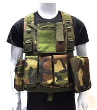 RRV Dudu Patrol Soft Outdoor Vest สนามกีฬากลางแจ้ง CS Camo Protection Pocket Vest tactics