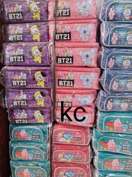Kotak Pensil / Tempat Pensil Kode Karakter 3 tingkat gambar kuda pony-BT21-LOL-HELLO KITTY-FROZEN