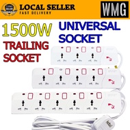 Multi Socket Universal Trailing Socket Neon Extension Wire 1.8M 3way / 4way / 5way Good Quality