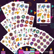 Diwali lights DIY stickers Deepavali Candle Cartoon Sticker