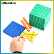 Mypink Ten Blosplete Set Kids Math Plaything Math Blos Plastic Base Ten Set Cube Kids Math Plaything