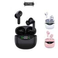 Vitog Tws True Wireless Headphones Bluetooth 5.0 Noise Cancelling Headphones Earbuds Universal for Android Phone Bluetooth Phone Sports Waterproof Outdoor Running Fitness Use