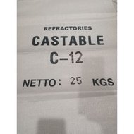 Refractory Portable C-12 25Kg | Industrial Fireproof Cement 1400°C C C C | Best Furnace & Furnace Ma