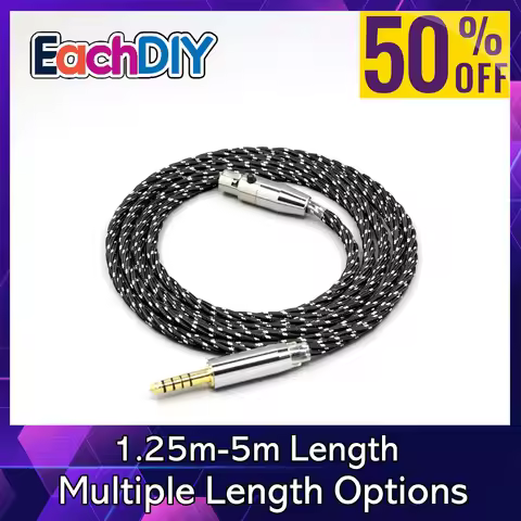 OCC Mixed OFC Twisting Nylon Earphone Cable For AKG Q701 K702 K271 K272 K240 K141 K712 K181 K267 K71