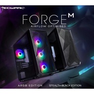 TECWARE FORGE M - Airflow MATX Gaming Casing # [Stealth Black / Black ARGB / White ARGB]