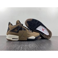 【有货】Travis Scott x Air 4 Basketball Shoes Gray/Black Olive