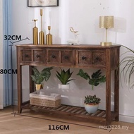 Balcony Small Apartment Entrance Wood Entrance Luxury Simple Table Household Cabinet Entrance Cabine
