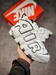 【พร้อมส่งของแท้💯/ รุ่นนี่ใส่ตรงไซส NIKE Air More Uptempo summit white แฟชั่น รองเท้ากีฬา（สินค้าพร้อม