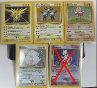 (絕版 初代1998年) Pokemon 對戰卡 美版 - 每張價錢不同