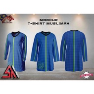 Mockup Baju T'Shirt - Muslimah