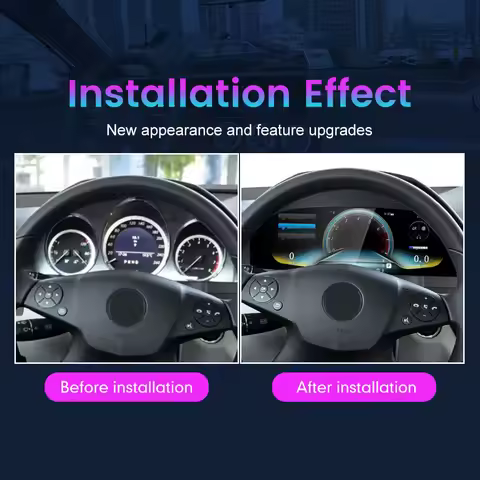 12.3" LCD Digital Dashboard Cluster For Mercedes Benz C W204 NTG4.0 2008-2011 Virtual Instrument Pan