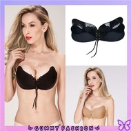 •GUMMY• BR1020 Wings Push Up Angel Stick-On Bra Women's Party Backless Stick-On Bra