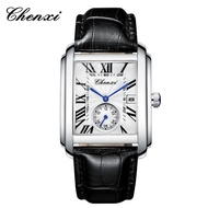 Chenxi Tank Shape CX75 Men's Watch - Quatz Battery Movement - 316L Steel Frame - 3ATM Water Resistan
