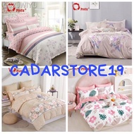 [readystock]✓✁☄CADAR Bercorak "PROYU" 100% Cotton 7 In 1 1000TC High Quality Fitted Bedsheet With Comforter (Queen/King)