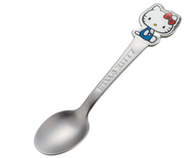 Skater不鏽鋼兒童湯匙（模切）[Hello Kitty]