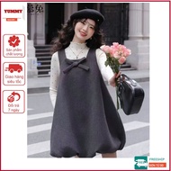 Feminine YUMMY squash lady's dress, Korean style short bow tie dress D79