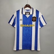 Man Utd Retro Biru Jersey S-5XL