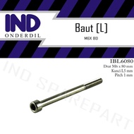 IND L-L5 M6x80-6X80-M 6 x 80 Key-K 5 P-Pitch 1