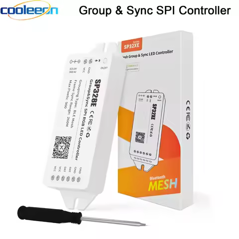 Group SPI LED Controller Wireless Signal Amplifier Sync Control Addressable RGB Dimmer Mesh Bluetoot