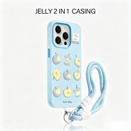 Apple Fruit Simple 2-In-1biru Cute Casing Realme C85 Pro 60X C75 C75X C71 Case