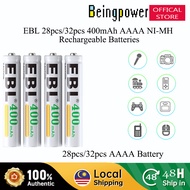 EBL 28pcs 32pcs 400mAh Ni-MH AAAA Rechargeable Battery For Flashlight Doorbell Alarm Clock Surface P