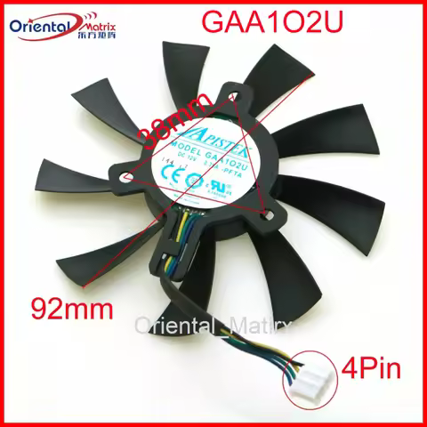 Free Shipping GAA1S2U GAA1O2U DC12V 0.35A 92mm VGA Fan For Sapphire R7 360 260X OC Graphics Card Coo