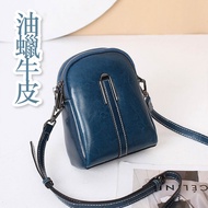 Cowhide Bags Storage Genuine Leather Mom Women Crossbody Mobile Phone Small Square Portable Brand-Na