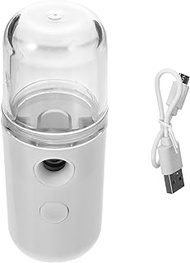 ABOOFAN Portable Facial Steamer Portable Nano Facial Sprayer Mister USB Rechargeable Face Humidifier Atomizers for Face Hydrating SPA Skin Care White